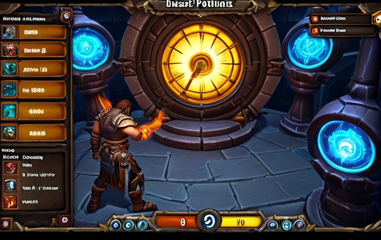 **Prompt:** A dynamic, intense, and slightly chaotic close-up of a player's perspective within a high-stakes World of Warcraft raid. The central focus is a highly customized, prominent UI overlay, similar to WeakAuras, displaying multiple glowing, ticking buff timers (e.g., Flask, combat potion, major cooldowns) strategically placed near the character's abilities. The player's hands are a blur, indicating frantic key presses, and their character is mid-spell cast with vibrant ability effects surrounding them. In the blurred background, a massive raid boss is winding up a powerful ability, creating a sense of urgency and the "pit-in-my-stomach" feeling of managing critical buff durations against a ticking clock. The atmosphere is tense, focused, and high-performance.