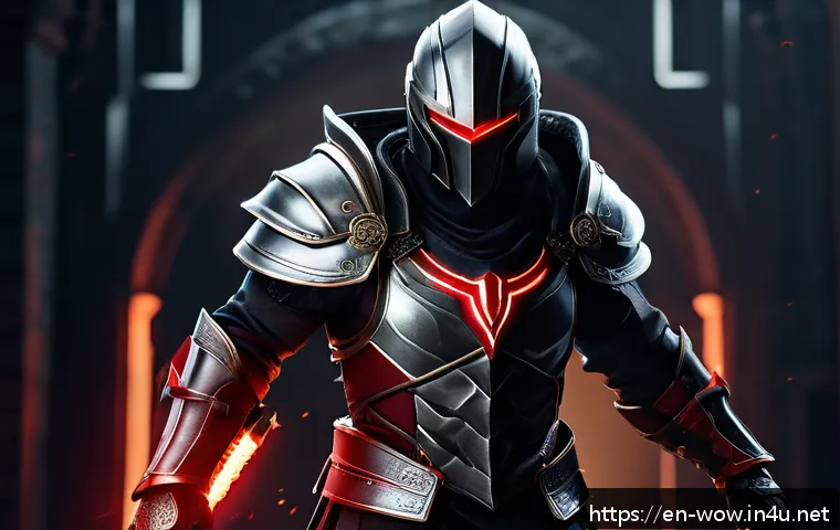 월드 오브 워크래프트 PvP 장비 세트 리뷰 - A fierce rogue in detailed Sinister Gladiator’s PvP armor set, showcasing sleek black and crimson le...